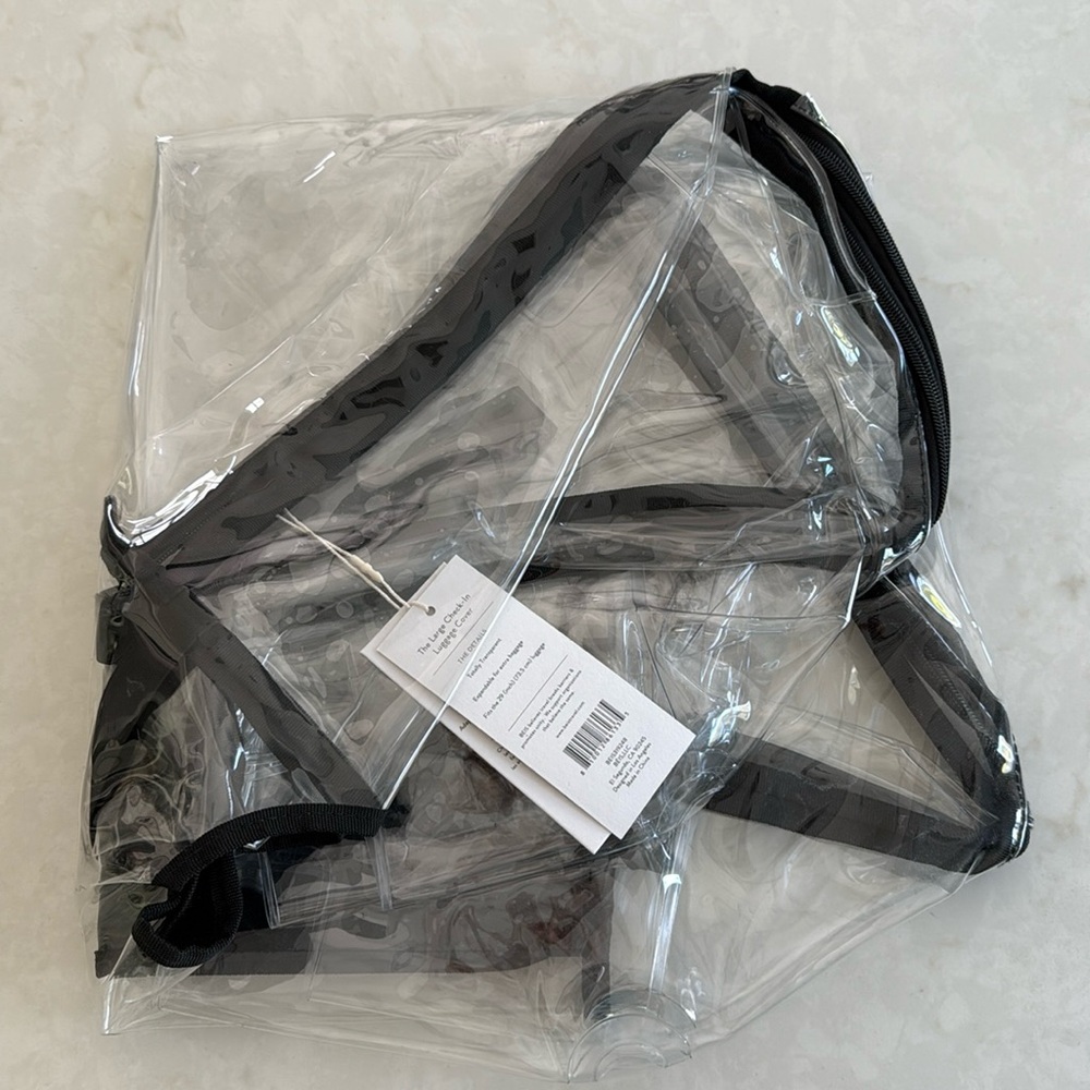 NEW Beis Large 29” Luggage Cover Clear - Picture 3 of 5